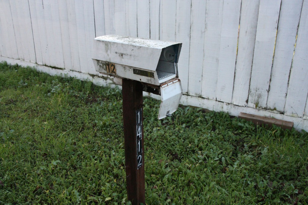 Mailbox outside of 1412 Morris Way