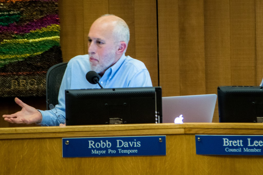 Mayor Pro Tem Robb Davis lays out a long list of considerations