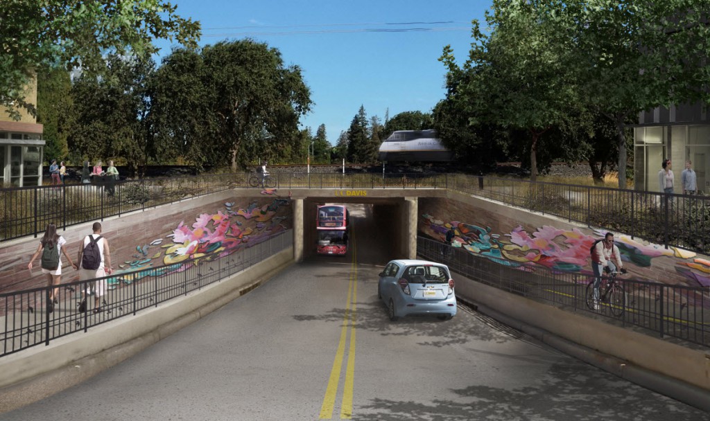 This proposed Nishi Underpass led to campus through the Nishi project
