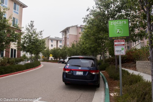 Poly Canyon Village has two parking garages they can't fill because of dropping car usage, but of course they have their Zipcar