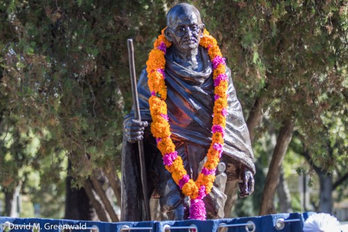 The Gandhi statue