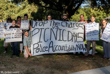 Protesters Want DA to Drop Charges against Picnic Day 5