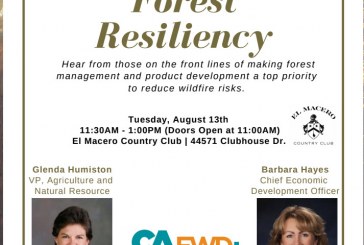 Davis Chamber of Commerce to Host Forest Resiliency Luncheon