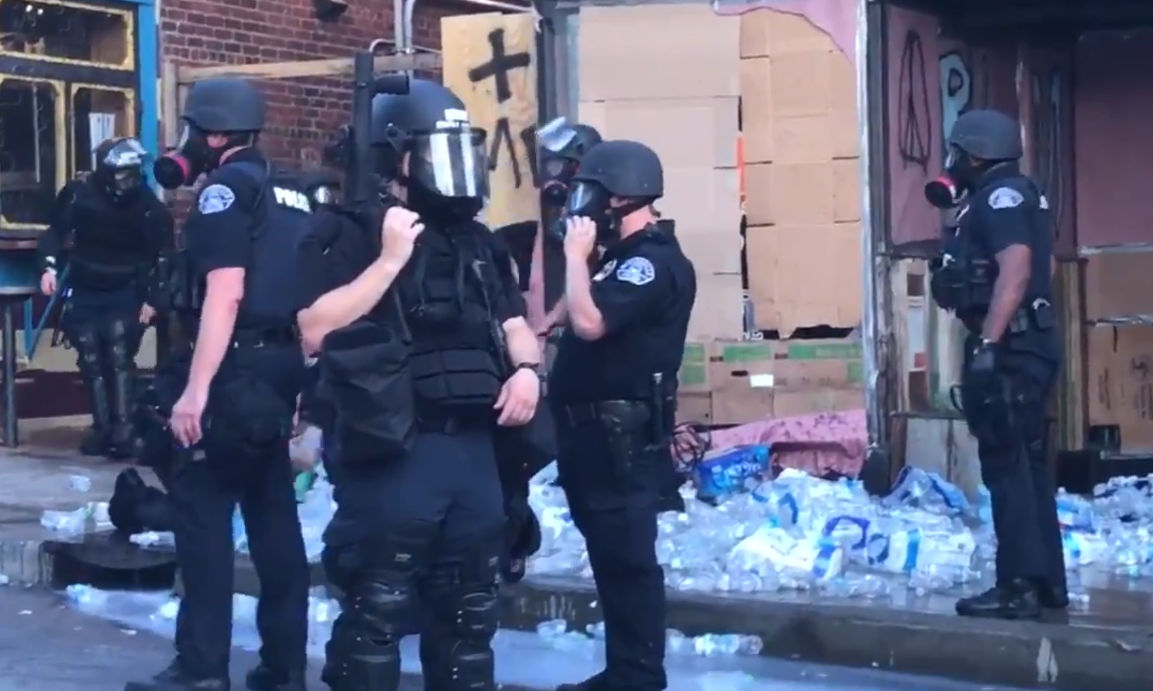 Police Destroy Medical Supplies and Water Bottles Amid Protests Davis