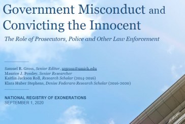 EXONERATIONS: Part VI – Concealing Evidence Most Common Misconduct Leading to False Convictions