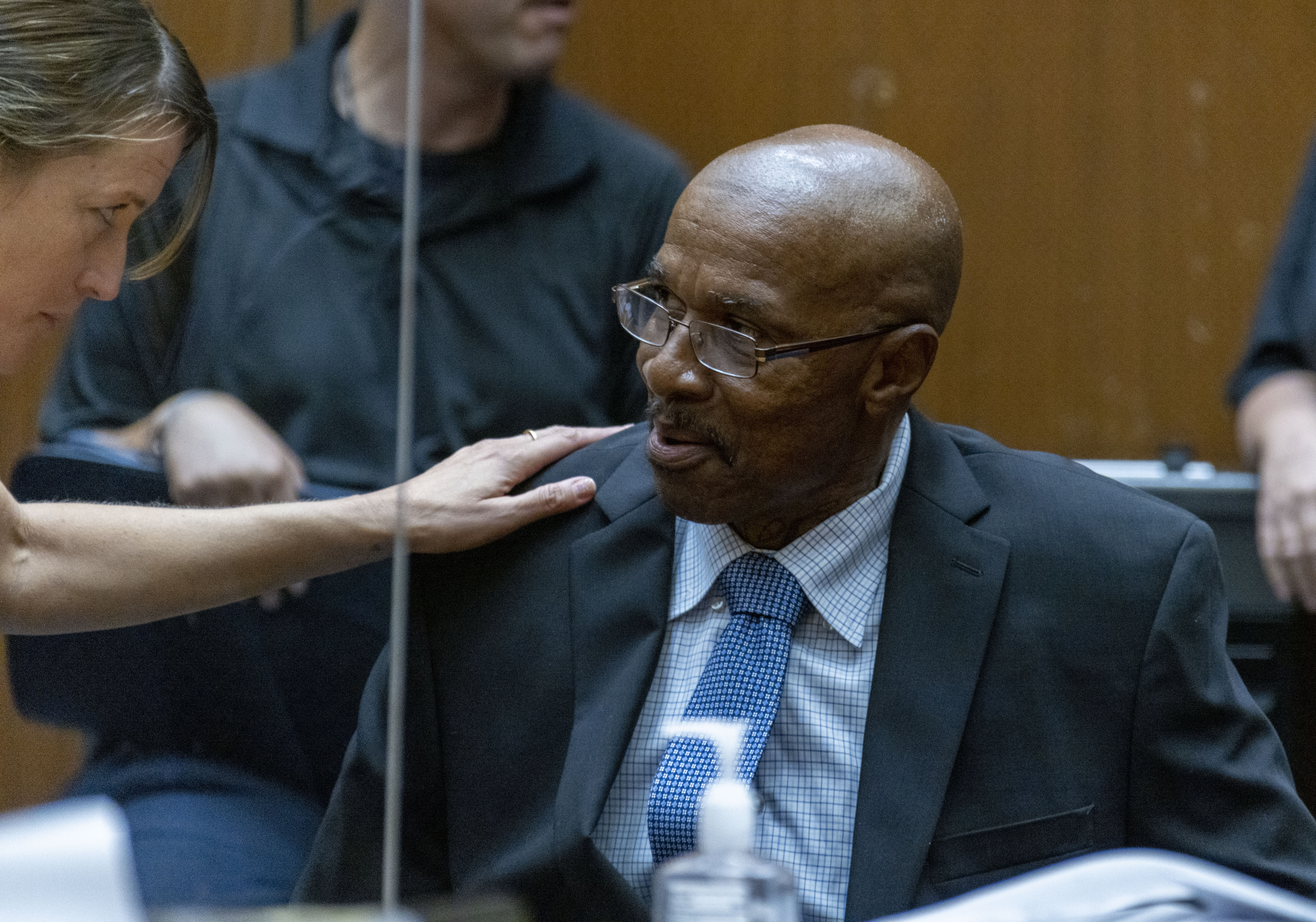Los Angeles, CA- 102022- Maurice Hastings at a hearing at a Los Angeles Superior Court on October 20, 2022 where a judge dismissed his conviction for murder after new DNA evidence exonerated him.